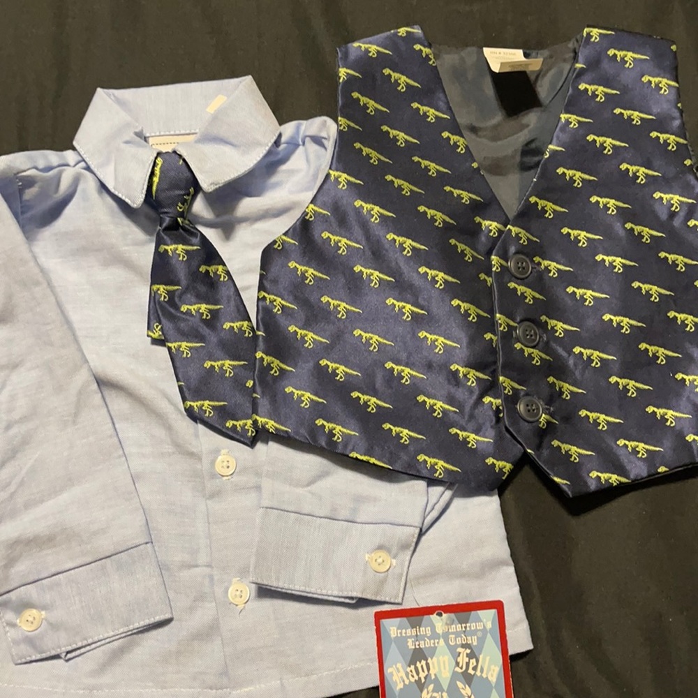 18 months dress shirt with vest